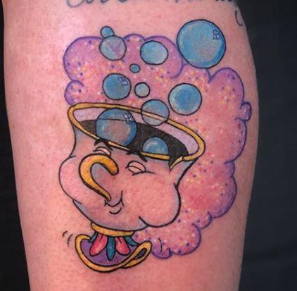 Megyn Olivia - Chip from Disney Beauty and the Beast Tattoo